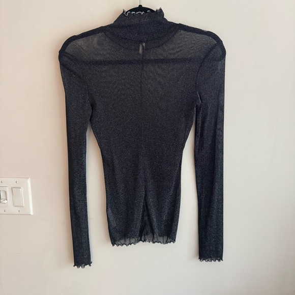 Free People Mesh Glitter Long Sleeve - Picture 3 of 5